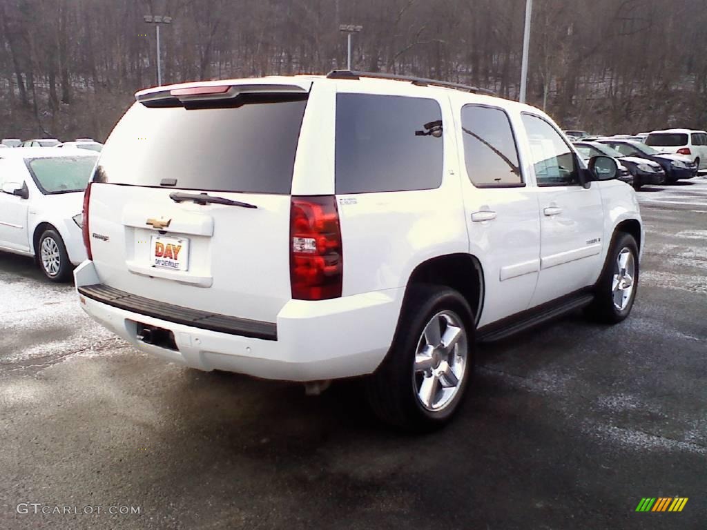 2007 Tahoe LT 4x4 - Summit White / Light Cashmere/Ebony photo #4