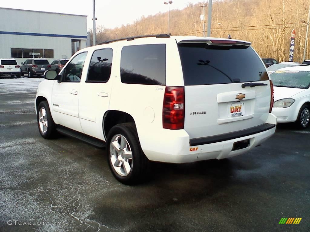 2007 Tahoe LT 4x4 - Summit White / Light Cashmere/Ebony photo #6