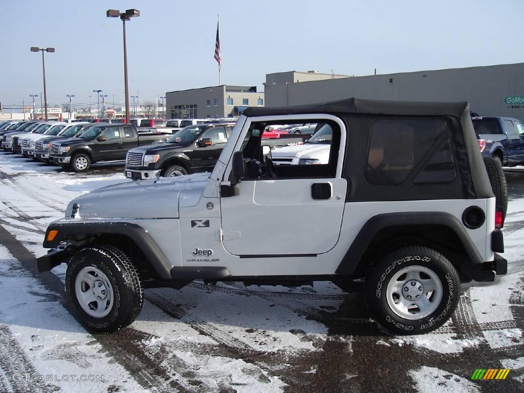 2006 Wrangler X 4x4 - Bright Silver Metallic / Dark Slate Gray photo #2