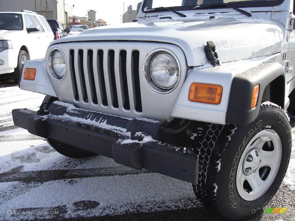 2006 Wrangler X 4x4 - Bright Silver Metallic / Dark Slate Gray photo #9