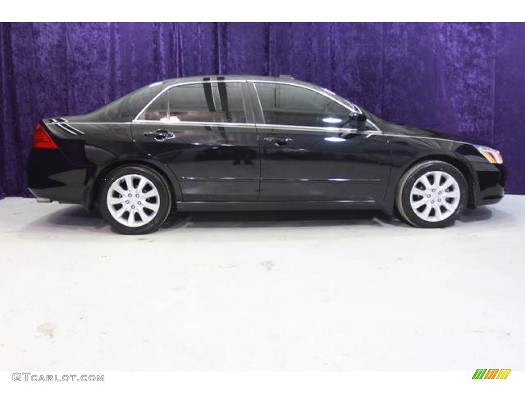 2006 Accord EX-L V6 Sedan - Nighthawk Black Pearl / Ivory photo #2