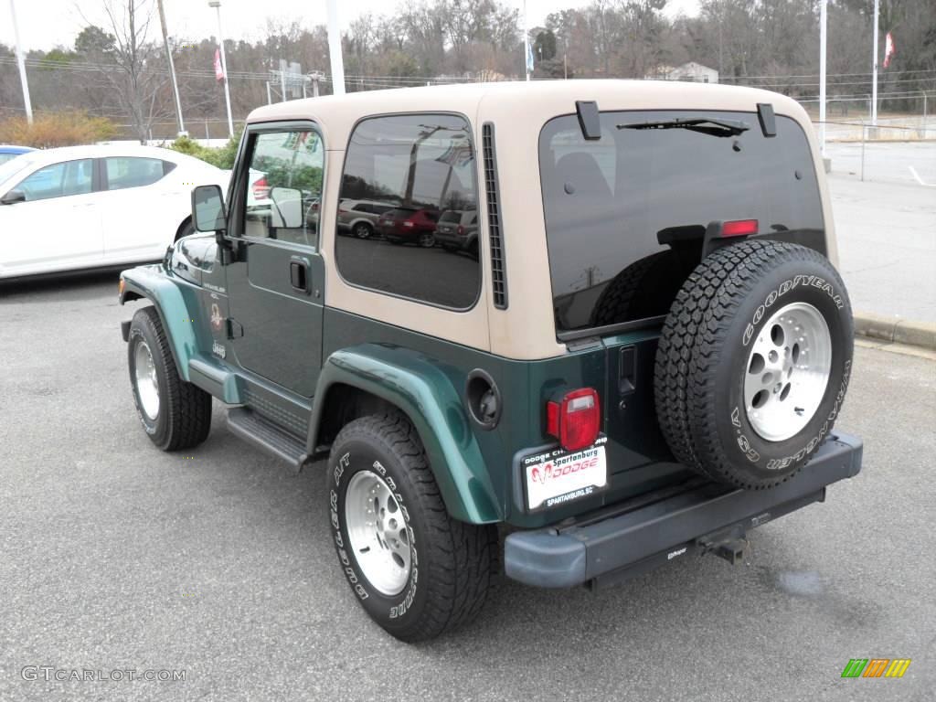 1999 Forest Green Pearlcoat Jeep Wrangler Sahara 4x4 ...