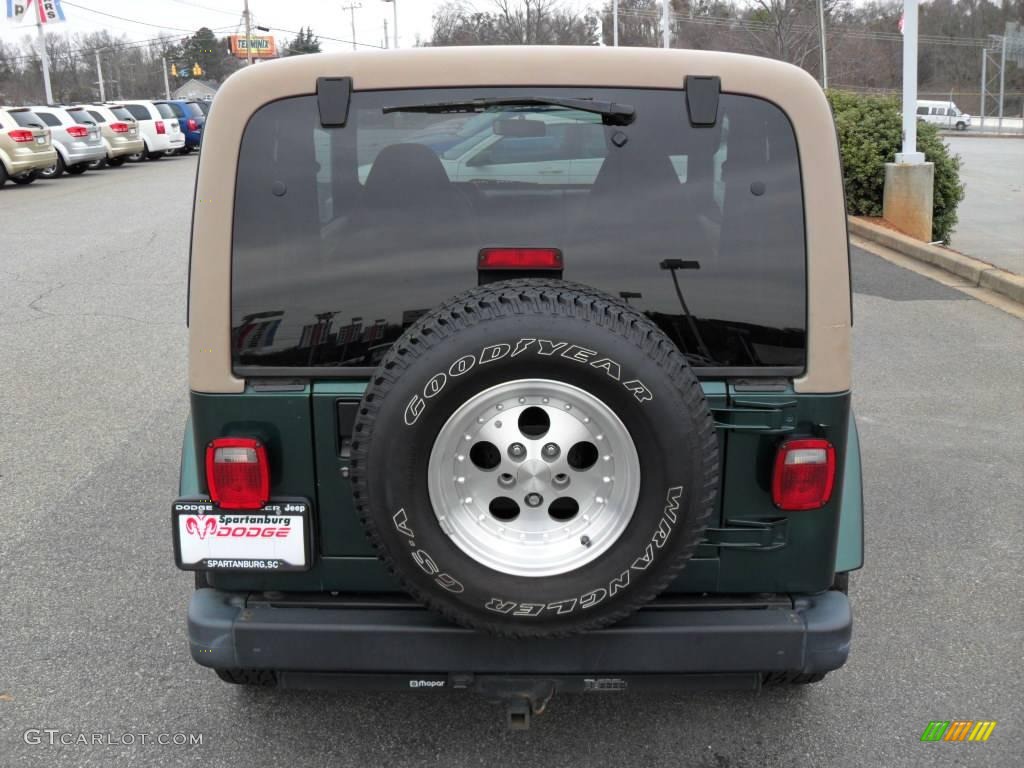 1999 Wrangler Sahara 4x4 - Forest Green Pearlcoat / Camel/Dark Green photo #3