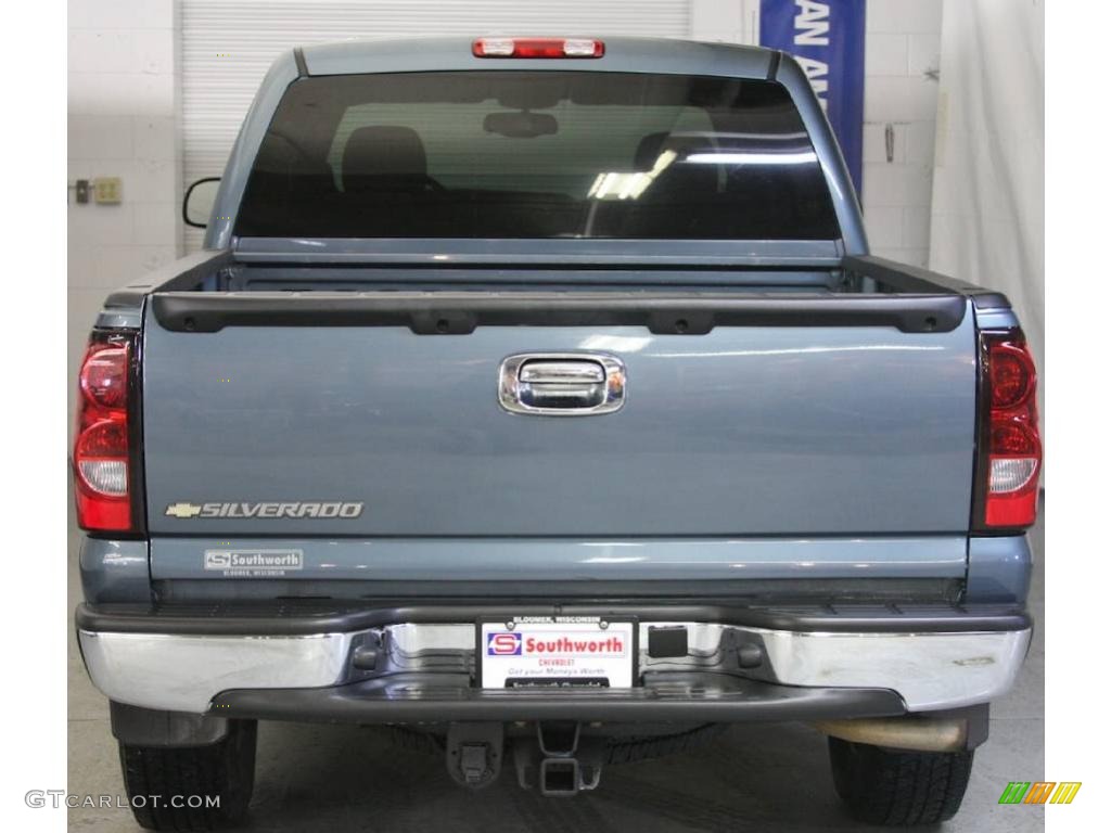 2006 Silverado 1500 LT Crew Cab 4x4 - Blue Granite Metallic / Dark Charcoal photo #3