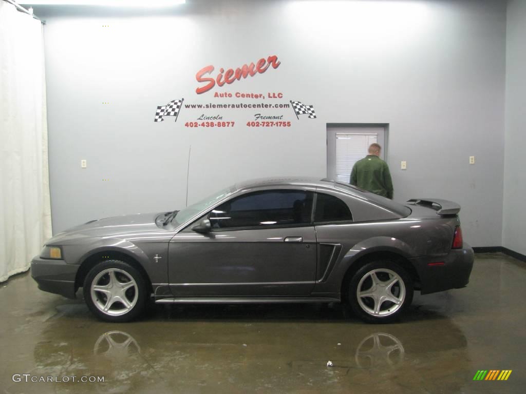 2003 Mustang V6 Coupe - Dark Shadow Grey Metallic / Medium Graphite photo #1