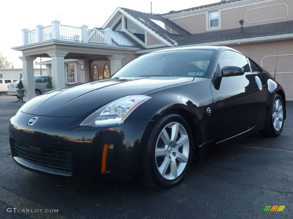 2005 350Z Touring Coupe - Super Black / Charcoal photo #1