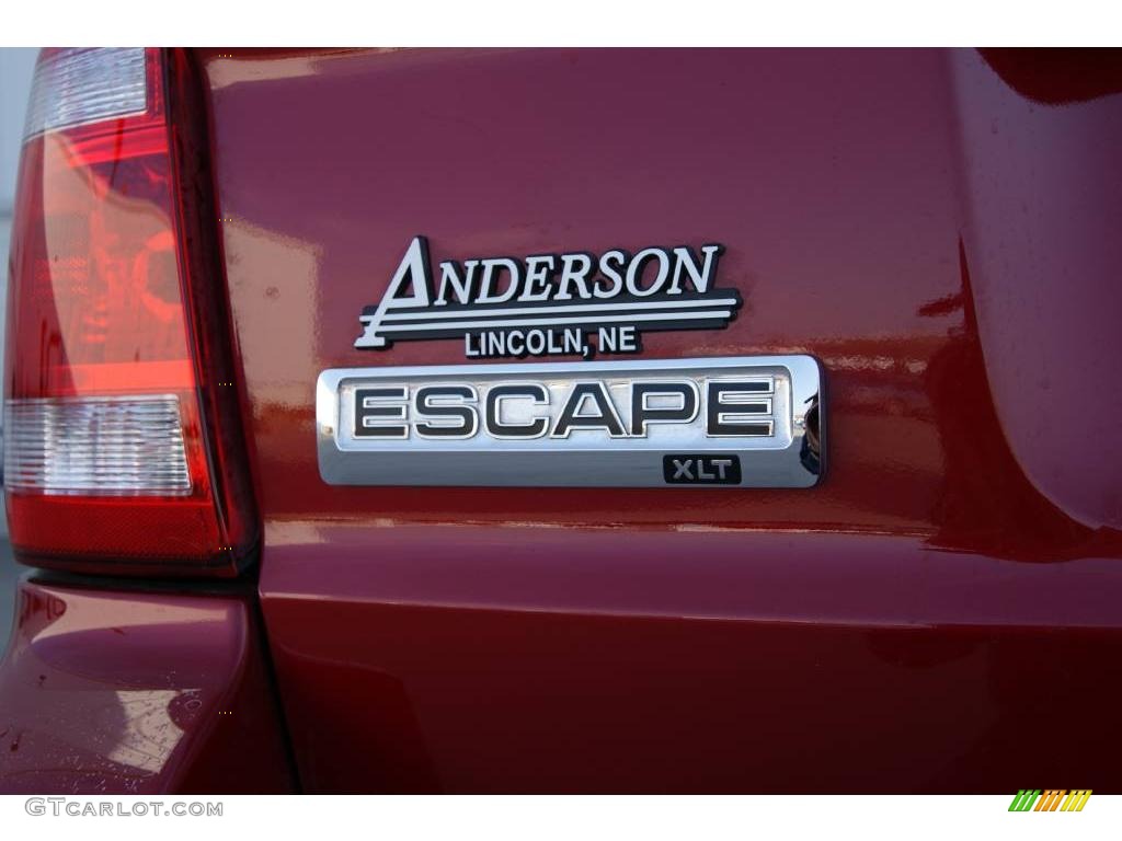 2009 Escape XLT V6 4WD - Sangria Red Metallic / Camel photo #10