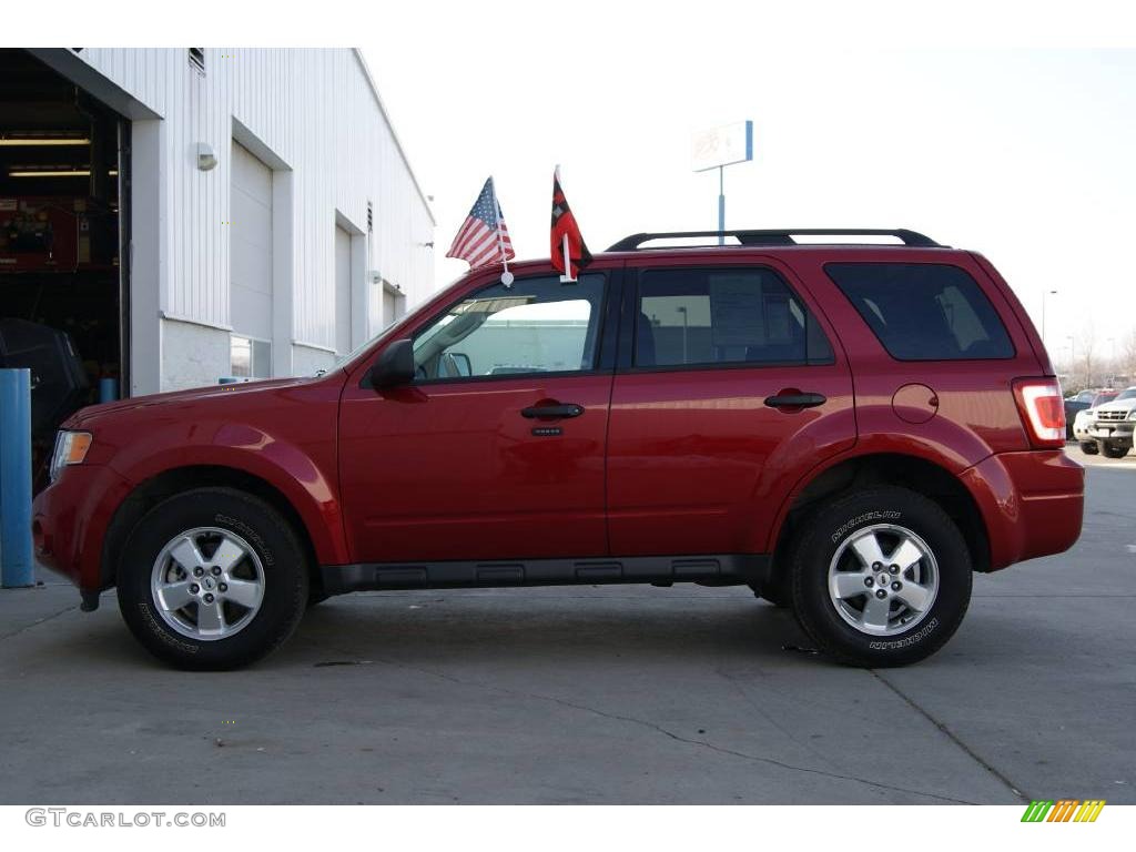 2009 Escape XLT V6 4WD - Sangria Red Metallic / Camel photo #11