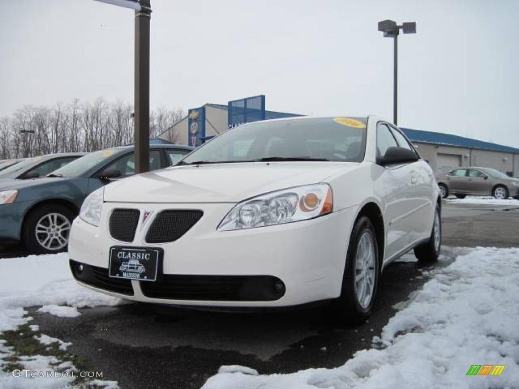 2006 G6 V6 Sedan - Ivory White / Ebony photo #1