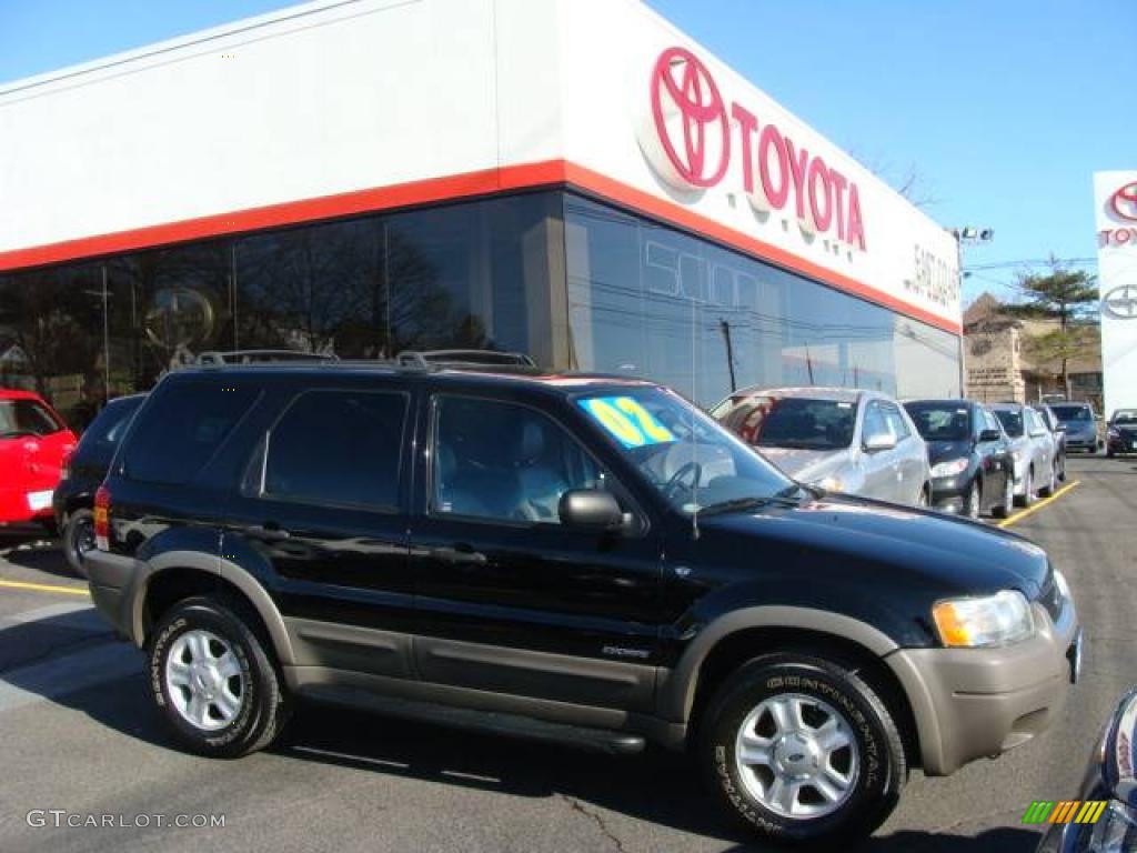 2002 Escape XLT V6 4WD - Black Clearcoat / Medium Graphite photo #1