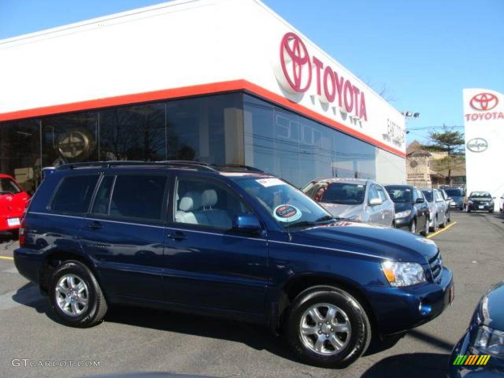 2007 Highlander V6 - Indigo Ink Pearl / Ash Gray photo #1