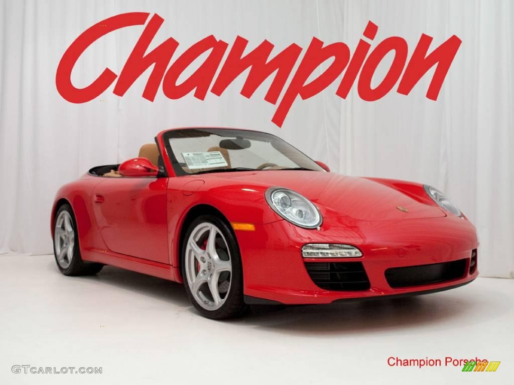 2010 911 Carrera S Cabriolet - Guards Red / Sand Beige photo #1