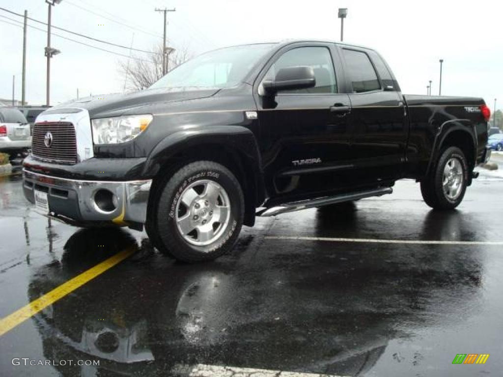 2007 Tundra SR5 TRD Double Cab - Black / Red Rock photo #2