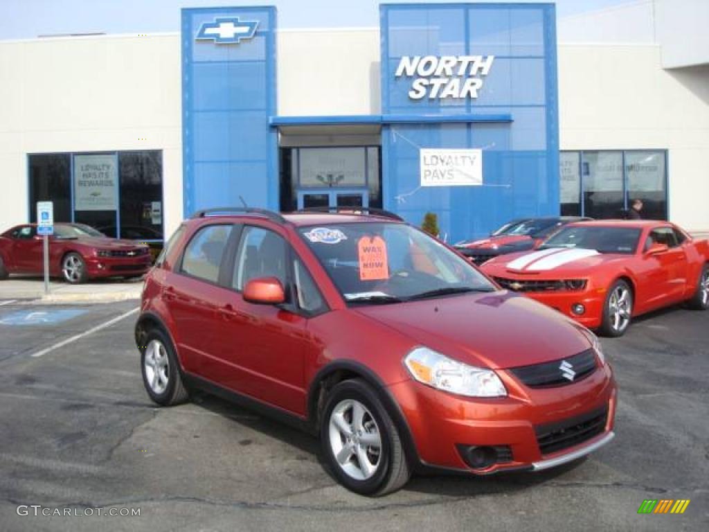 2009 SX4 Crossover AWD - Sunlight Copper Metallic / Black photo #1