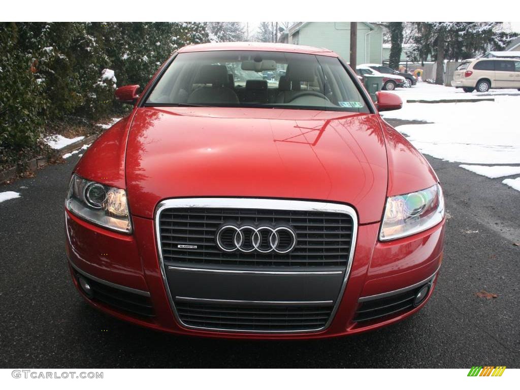 2006 A6 3.2 quattro Sedan - Canyon Red Pearl / Beige photo #4