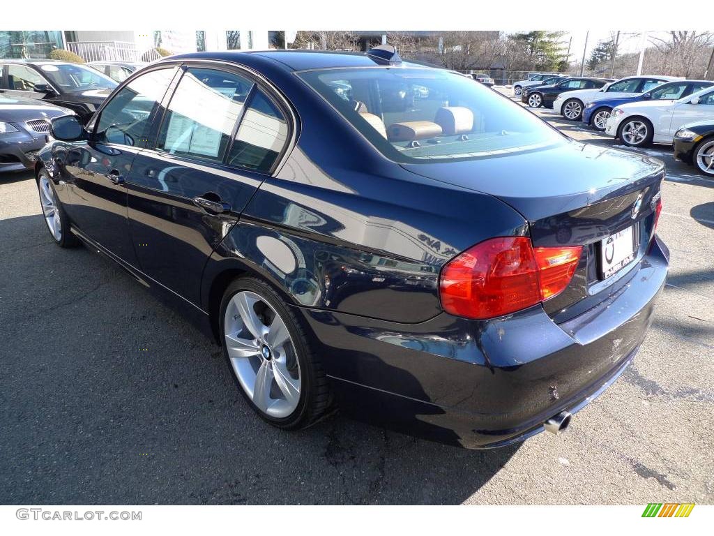 2009 3 Series 335i Sedan - Monaco Blue Metallic / Saddle Brown Dakota Leather photo #9