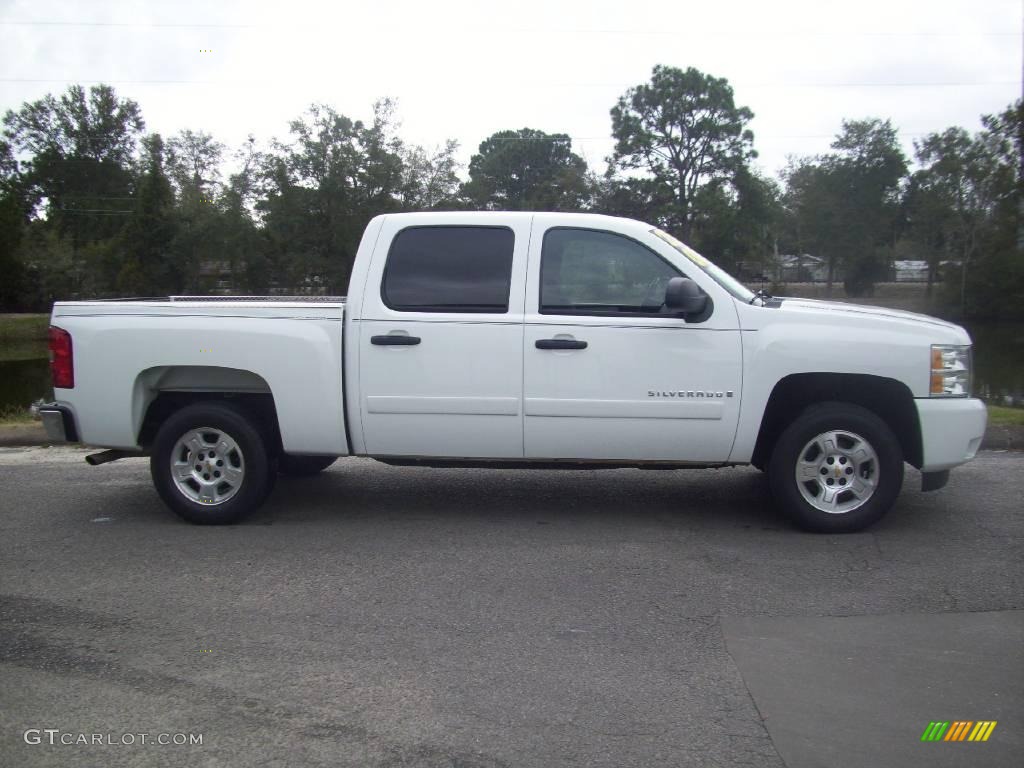 2008 Silverado 1500 LT Crew Cab - Summit White / Ebony photo #1