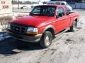 2000 Bright Red Ford Ranger XL SuperCab 4x4  photo #2