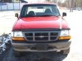 2000 Bright Red Ford Ranger XL SuperCab 4x4  photo #3