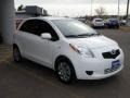 2008 Polar White Toyota Yaris 3 Door Liftback  photo #3