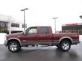 2007 Dark Toreador Red Metallic Ford F250 Super Duty King Ranch Crew Cab 4x4  photo #1