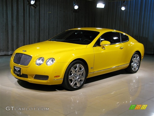 Monaco Yellow Bentley Continental GT
