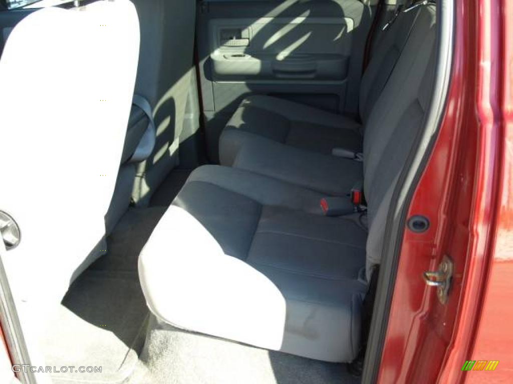 2006 Dakota SLT Quad Cab 4x4 - Flame Red / Medium Slate Gray photo #12