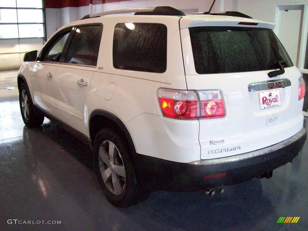 2010 Acadia SLT - Summit White / Cashmere photo #4