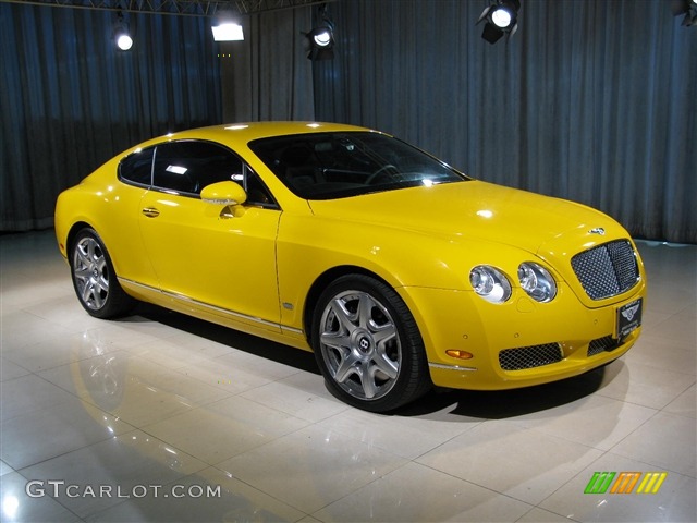 2007 Continental GT Mulliner - Monaco Yellow / Beluga photo #3