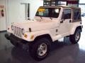 2002 Stone White Jeep Wrangler Sahara 4x4  photo #3