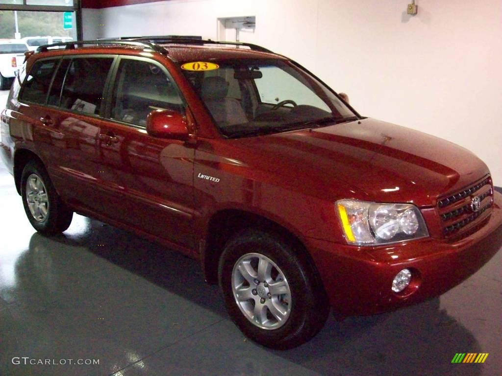 2003 Highlander Limited - Sundown Red Pearl / Charcoal photo #1