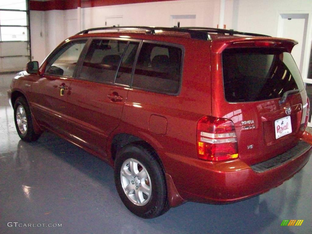 2003 Highlander Limited - Sundown Red Pearl / Charcoal photo #4