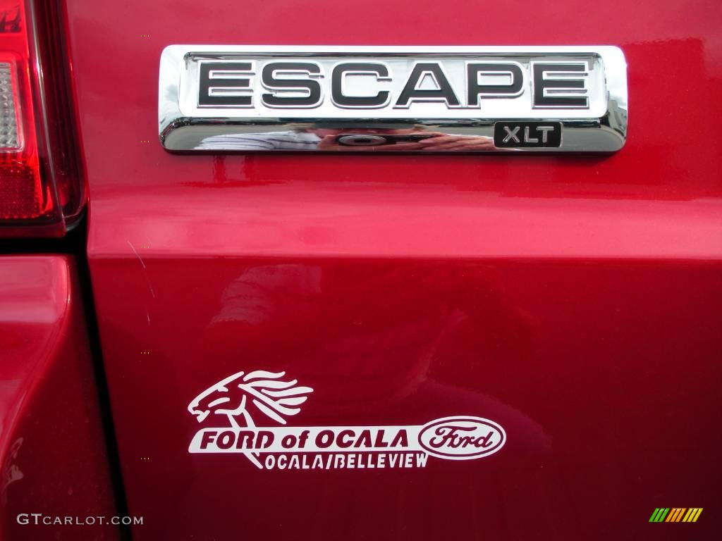 2009 Escape XLT - Redfire Pearl / Stone photo #9