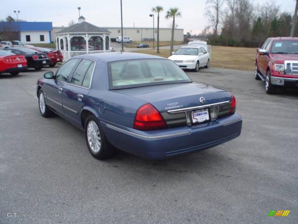 2009 Grand Marquis LS - Norsea Blue Metallic / Light Camel photo #7