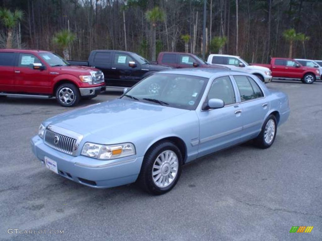 2009 Grand Marquis LS - Light Ice Blue Metallic / Medium Light Stone photo #1