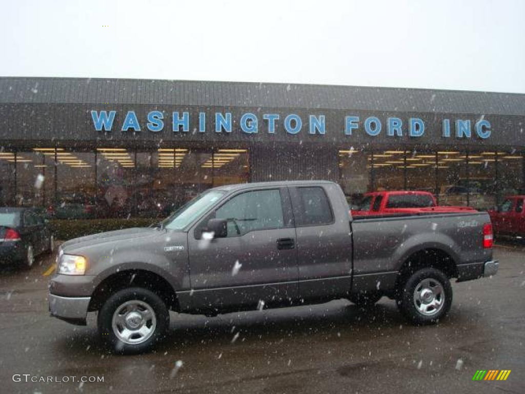 2007 F150 XLT SuperCab 4x4 - Dark Shadow Grey Metallic / Medium Flint photo #1