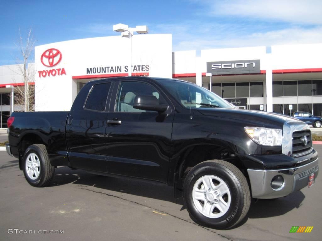 2008 Tundra Double Cab 4x4 - Black / Graphite Gray photo #1