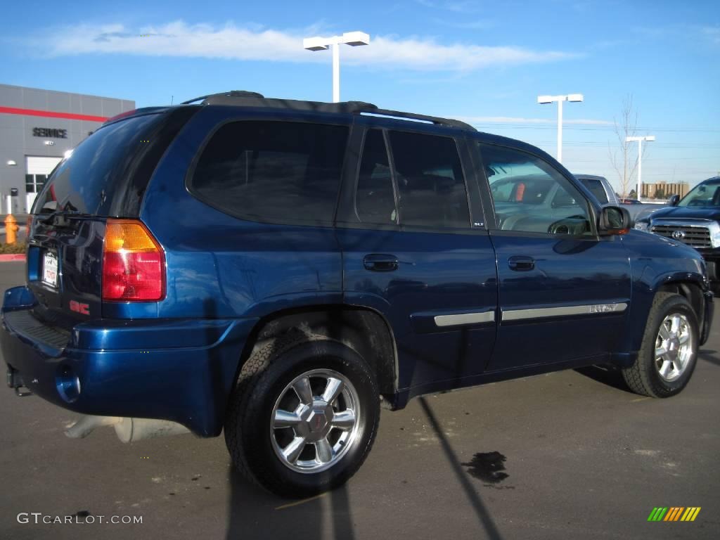 2002 Envoy SLT 4x4 - Indigo Blue Metallic / Medium Pewter photo #2