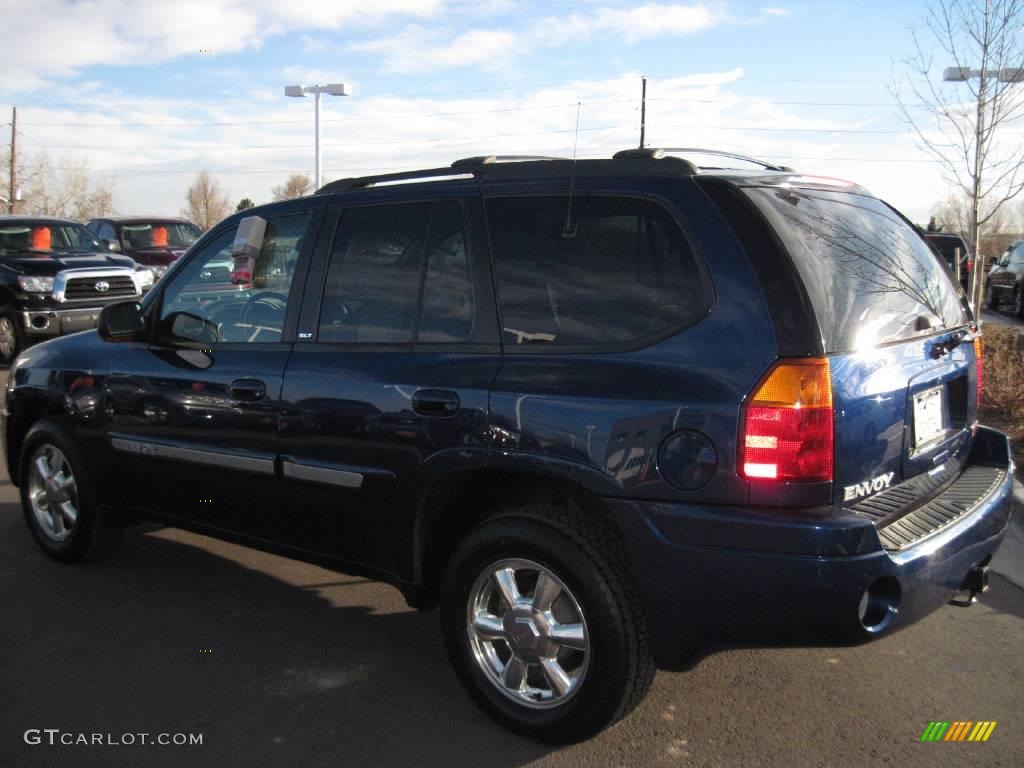 2002 Envoy SLT 4x4 - Indigo Blue Metallic / Medium Pewter photo #4