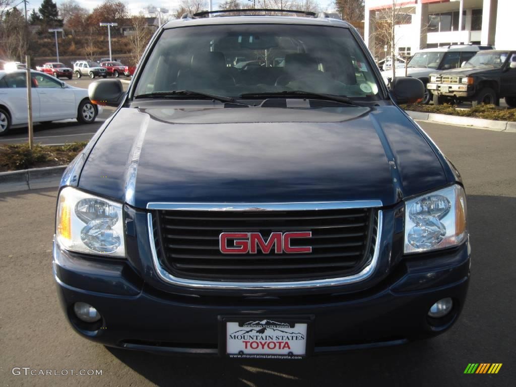 2002 Envoy SLT 4x4 - Indigo Blue Metallic / Medium Pewter photo #6