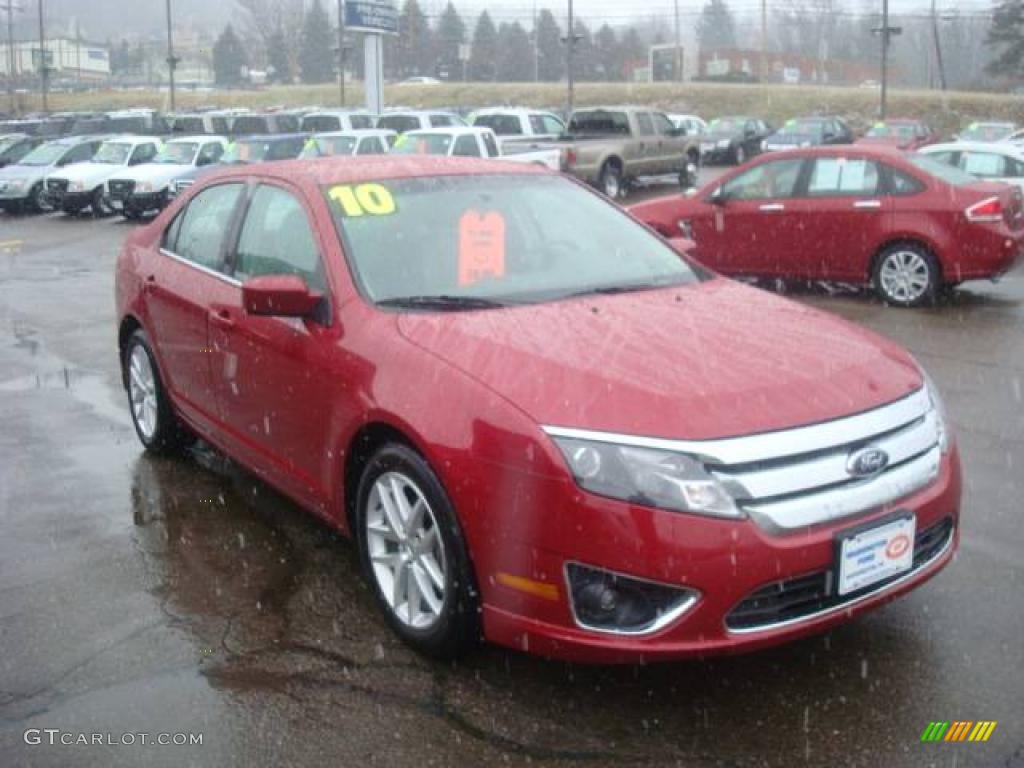 2010 Fusion SEL - Sangria Red Metallic / Medium Light Stone photo #6