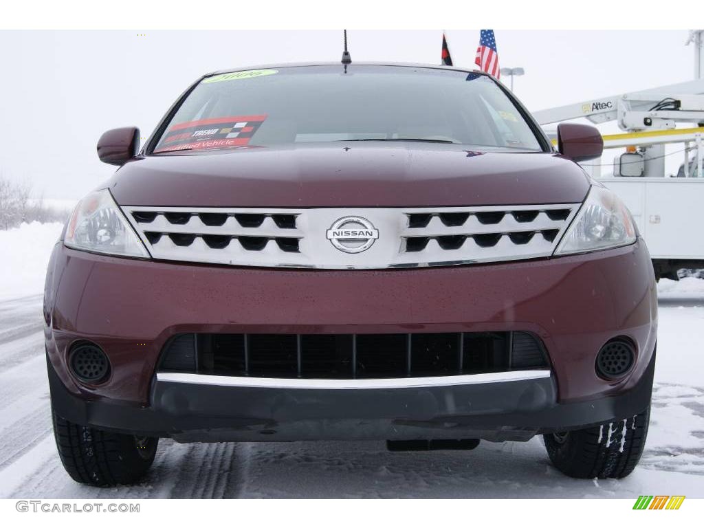 2006 Murano S AWD - Merlot Pearl / Cafe Latte photo #2