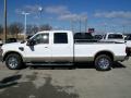 2010 Oxford White Ford F250 Super Duty Lariat Crew Cab  photo #2