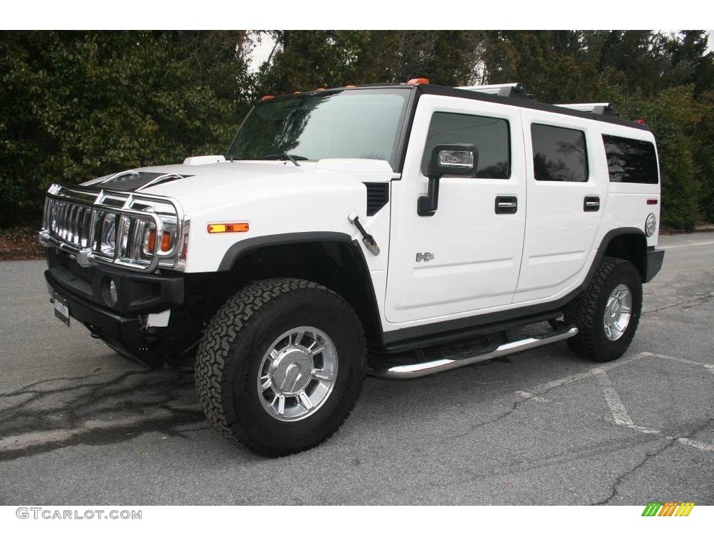 White Hummer H2