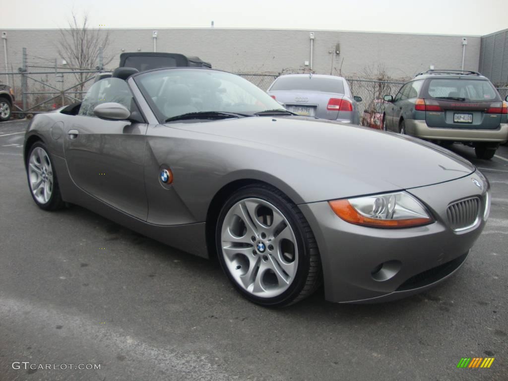 2003 Z4 3.0i Roadster - Sterling Grey Metallic / Black photo #5