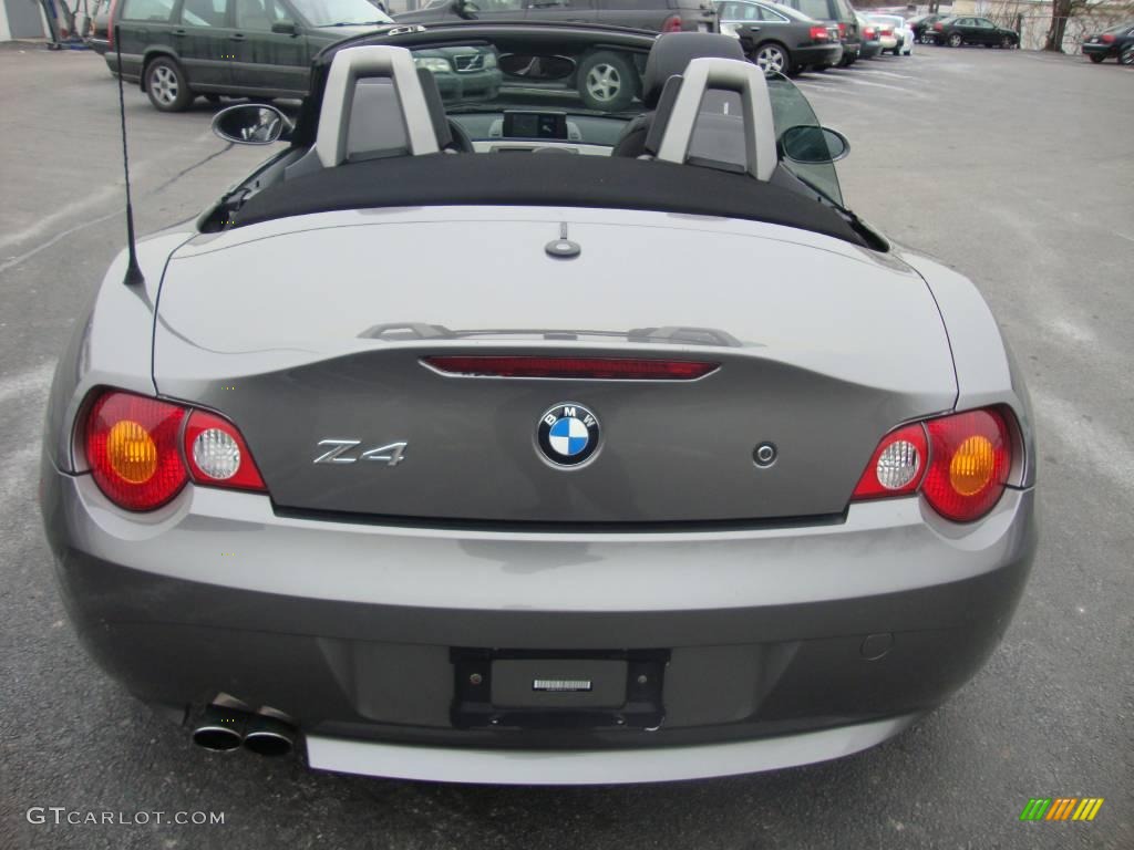 2003 Z4 3.0i Roadster - Sterling Grey Metallic / Black photo #8