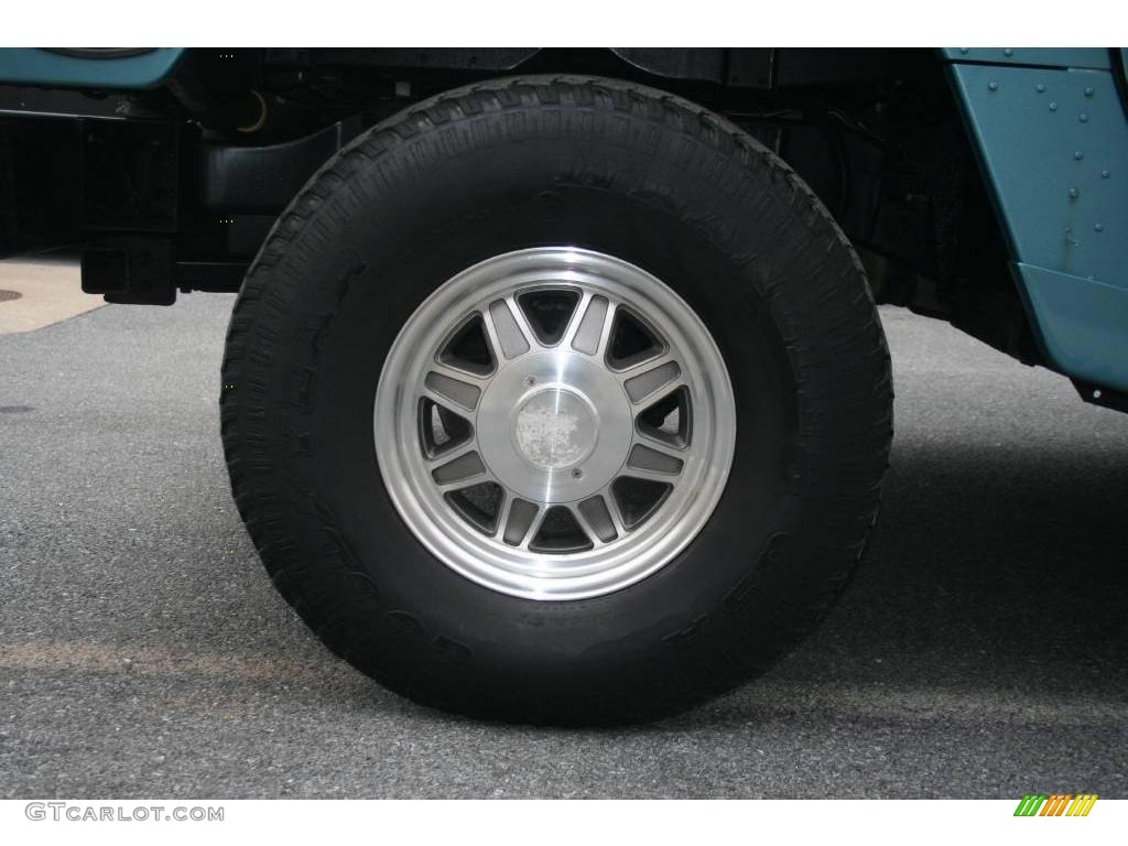 2001 H1 Soft Top - Ocean Blue Metallic / Cloud Gray photo #9