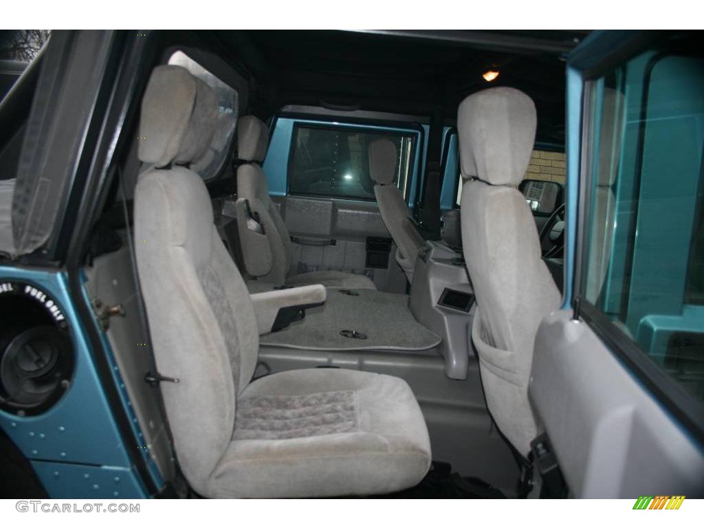2001 H1 Soft Top - Ocean Blue Metallic / Cloud Gray photo #19