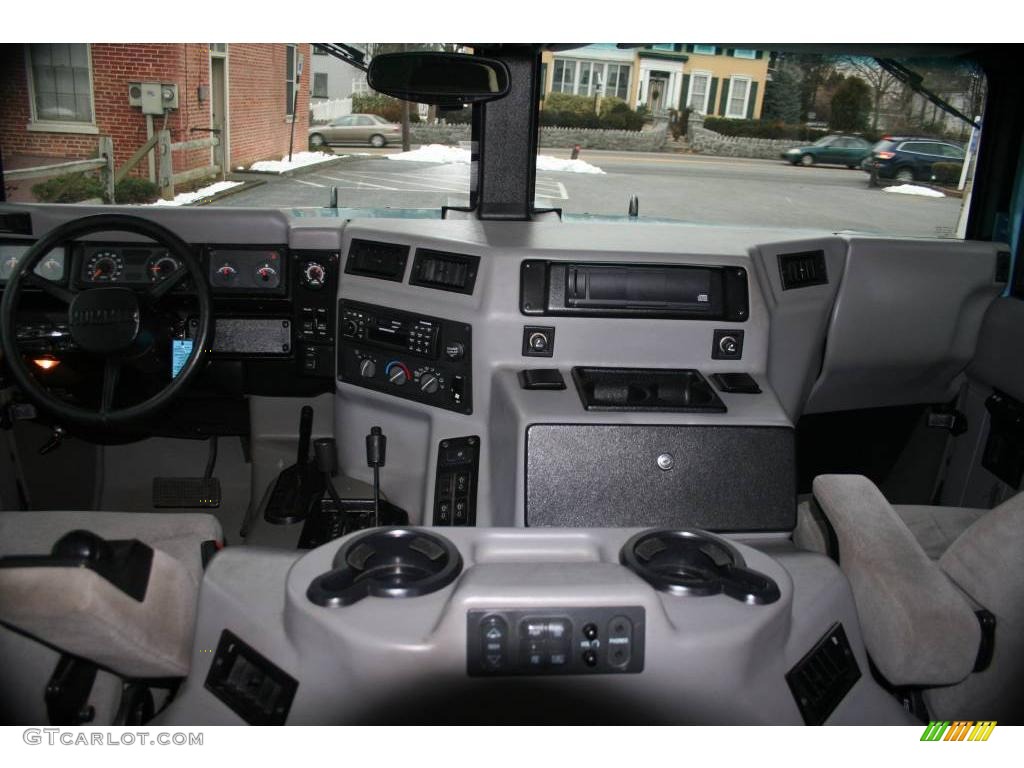 2001 H1 Soft Top - Ocean Blue Metallic / Cloud Gray photo #20