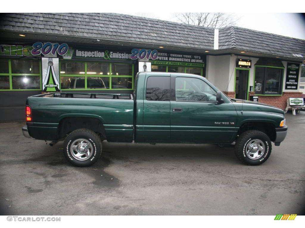 1999 Ram 1500 ST Extended Cab 4x4 - Forest Green Pearl / Mist Gray photo #6